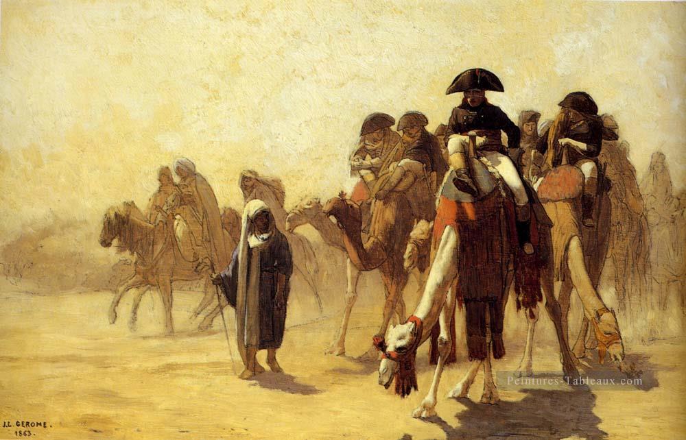 Le général Baonaparte avec son état major en Egypte Arabe Jean Léon Gérôme Peintures à l'huile